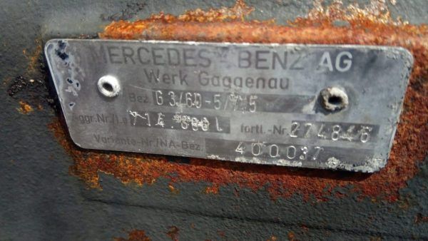 Skrzyni Biegów G3/60 -5 Mercedes Vario Rex